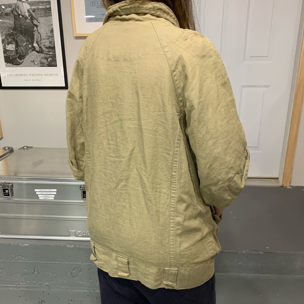 Isabel Marant Cargo Utility Safari Linen Jacket Tan Khaki 38 - Picture 7 of 8